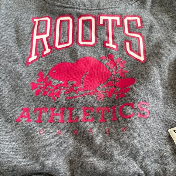 Baby Roots Kids Crewneck Grey Pink Size M 6-12 months - Picture 2 of 7